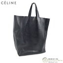 セリーヌ （CELINE） ホリゾンタル カバ ショルダー トート バッグ 縦型 Navy blue 16440 旧ロゴ【中古】