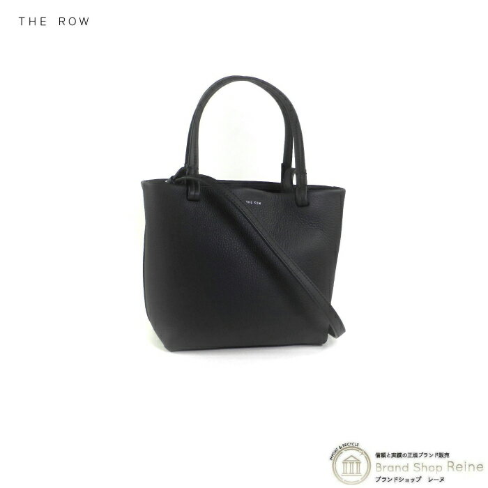 【最大1,000円OFFクーポン！】ザ・ロウ （The Row） Park Tote SMALL レザー パーク トート スモール 2way ショルダー バッグ ブラック W1199【新品】のサムネイル