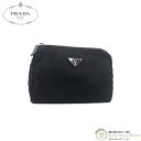 プラダ （PRADA） VERA ナイロン テスート ポーチ トライアングルロゴ コスメポーチ 1N0011 NERO【中古】