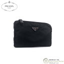 プラダ （PRADA） ナイロン テスート ポーチ トライアングルロゴ コスメポーチ NERO【中古】