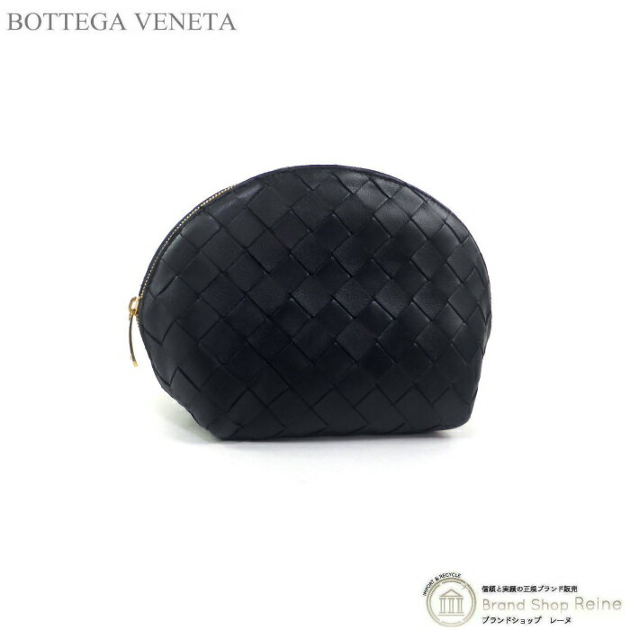 ボッテガヴェネタ 【最大8,000円OFFクーポンで値引き！】ボッテガ ヴェネタ （BOTTEGA VENETA） イントレチャート ミニポーチ 608065 ブラック【新品】