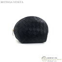 ボッテガヴェネタ ボッテガ ヴェネタ （BOTTEGA VENETA） イントレチャート ミニポーチ 608065 ブラック【新品】