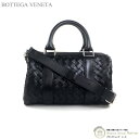 ボッテガ ヴェネタ （BOTTEGA VENETA） ミニ イントレチャート ダッフル バッグ 729224 ブラック【新品】