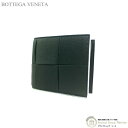 ボッテガ・ヴェネタ 二つ折り財布（メンズ） ボッテガ ヴェネタ （BOTTEGA VENETA） マキシイントレ カセット コインパース付き コンパクト 二つ折り 財布 749455 インクウェル/グレイシャートリム メンズ【新品】