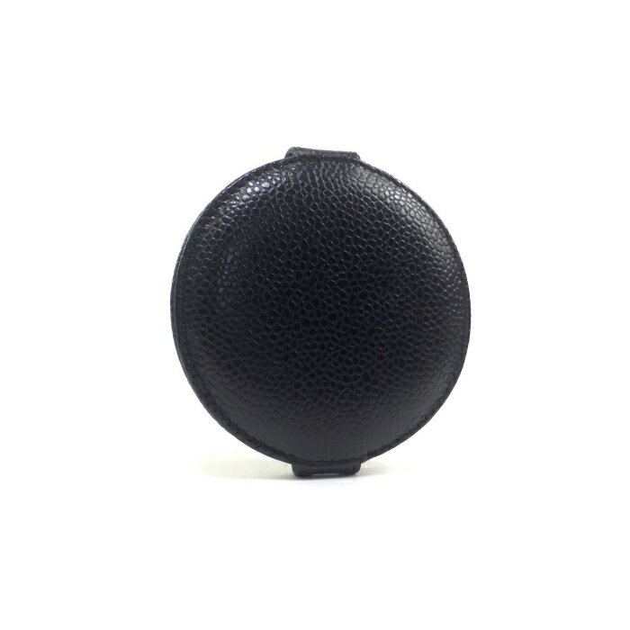 【クーポン利用で値引き！】シャネル （CHANEL） キャビアスキン コンパクト ミラー 手鏡 ブラック【中古】