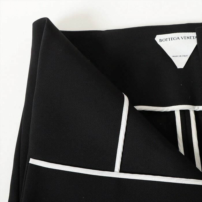 ボッテガ ヴェネタ （BOTTEGA VENETA） ウール スカート 巻きスカート ＃34 ブラック系【新品同様】