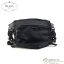 プラダ （PRADA） ナイロン ボディバッグ ショルダーバッグ ウエストポーチ ベルトバッグ 2VH021 NERO【美品】 中古