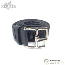 エルメス （HERMES） エトリヴィエール メッシュ 編み込み ベルト #105 □O刻 グレー×ブラウン【中古】