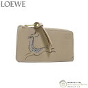 ロエベ (LOEWE) バーナードリーチ ディア アナグラム コイン&カードホルダー カードケース コインケース 小銭入れ シカ 鹿 C643Z40X31 サンド【新品】