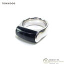 トムウッド （TOM WOOD） Crest Ring クレスト リング ブルーホークアイ リング シルバー 925 指輪 #54 14号 R74HCRBH01S925【新品】