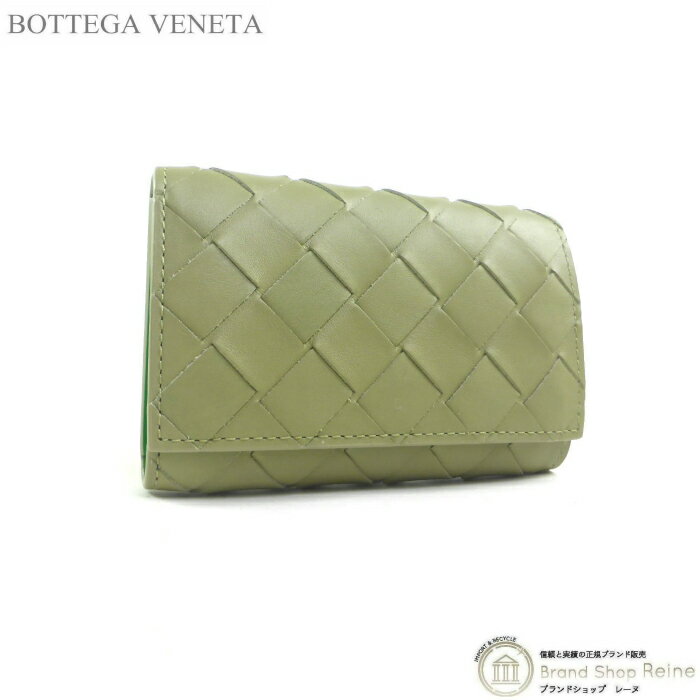 ボッテガヴェネタ キーケース（メンズ） ボッテガ ヴェネタ （BOTTEGA VENETA） イントレチャート キーケース 6連 630336 トラバーチン×パラキート メンズ【新品】