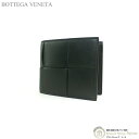 ボッテガ・ヴェネタ 二つ折り財布（メンズ） ボッテガ ヴェネタ （BOTTEGA VENETA） マキシイントレ カセット コインパース付き コンパクト 二つ折り 財布 メンズ 649605 ダークモス【新品】