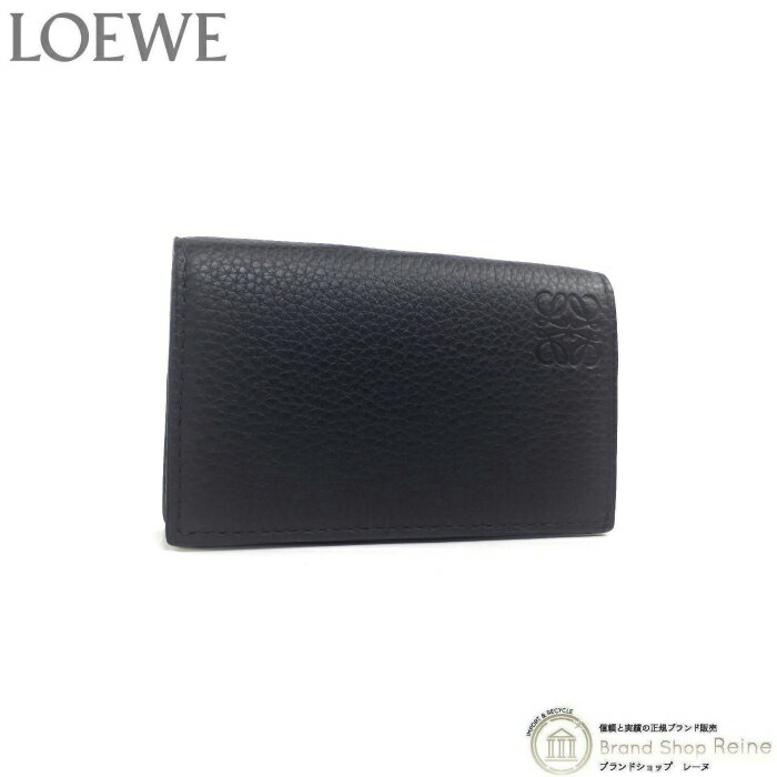 ロエベ 名刺入れ 【2,000円OFFクーポンで値引き！】ロエベ （LOEWE） アナグラム ビジネス カードホルダー カードケース 名刺入れ C660M97X04 ブラック【新品】