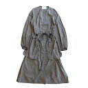 バイ ボニーヤング (BY.BONNIE YOUNG) シャツワンピース コットン ノーカラー ブラウン S18-503B ウェア【中古】