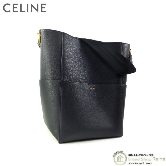 【2,000円OFFクーポンで値引き！】セリーヌ （CELINE） サングル バケット ワンショルダー バッグ 18959 BLACK【中古】のサムネイル
