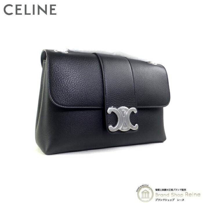 セリーヌ ショルダーバッグ（レディース） セリーヌ （CELINE） ミディアム ヴィクトワール ショルダーバッグ 11585 ブラック【新品】