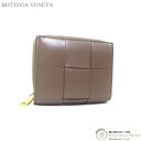 ボッテガ ヴェネタ （BOTTEGA VENETA） マキシイントレ カセット 二つ折り ファスナーウォレット 財布 701458 トープグレー【新品】