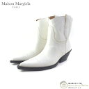 【2000円OFFクーポンでお得!】メゾン マルジェラ (Maison Margiela) ウエスタンブーツ ポインテッド S58WU0221 ホワイト #36...