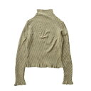 【2000円OFFクーポンでお得!】バレンシアガ (BALENCIAGA) ツイスト リブ タートルネック ハイネック トップス S ベージュ ウェア【中古】