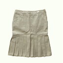 【2000円OFFクーポンでお得!】シャネル (CHANEL) コットンダック プリーツ スカート #36 ベージュ P20704 ウェア【中古】(4)