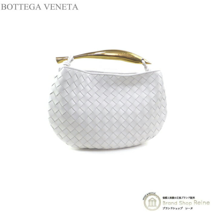 【セール+更に2,000円OFFクーポン!】ボッテガ ヴェネタ （BOTTEGA VENETA） サーディン トップハンドル イントレチャート ハンド バッグ 716082 チョーク【新品】