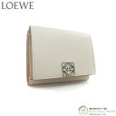 ロエベ （LOEWE） アナグラム トライフォールド 6cc ウォレット コンパクト 三つ折り 財布 C821TR2X02 Light Ghost【中古】