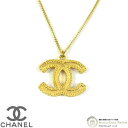 シャネル (CHANEL) ココマーク ネックレス CC ロゴ ペンダント 13A ゴールド【新品同様】 中古