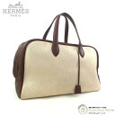 【クーポン利用で値引き!】エルメス (HERMES) ヴィクトリア 45 トリヨンクレマンス トワルアッシュ ダークブラウン系 ボストン ハンド バッグ ヴィン...