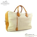 【2000円OFFクーポンでお得!】エルメス (HERMES) ヴィクトリア 45 ホースヘアー □B刻 ブラウン ボストン ハンド バッグ ヴィンテージ【中古...