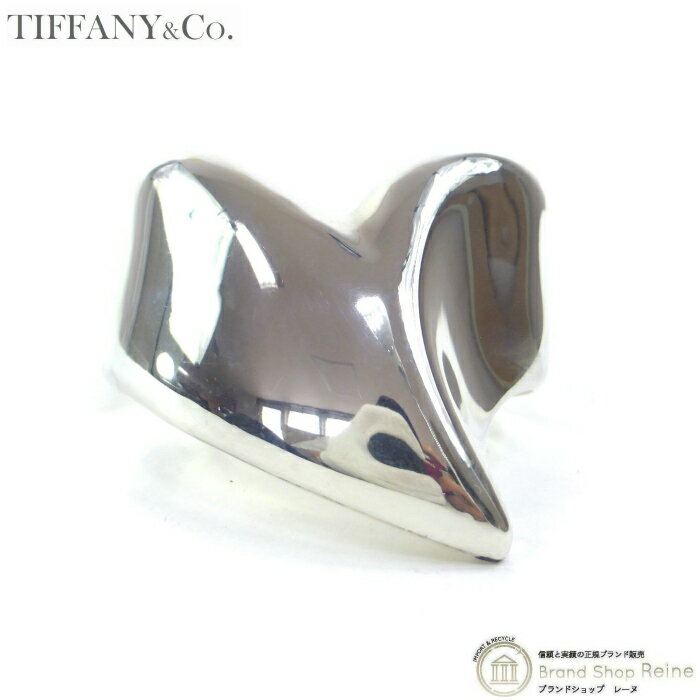 ティファニー (TIFFANY&CO.) エルサ・ペレッティ ハート型 バングル スターリングシルバー ブレスレット【中古】