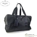 【クーポン利用で値引き!】プラダ (PRADA) ナイロン テスート×サフィアーノ ボストンバッグ トラベルバッグ 南京錠付き 2VC033 NERO メンズ【...