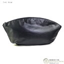 【クーポン利用で値引き!】ザ・ロウ (The Row) XL DANTE CLUTCH ダンテ クラッチ バッグ レザー ブラック W1478【中古】