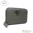 【クーポン利用で値引き!】プラダ (PRADA) ヴィッテロダイノ トライアングルロゴ コインケース 2MM003 グレーブラウン メンズ【新品】(4)