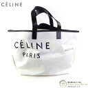 【クーポン利用で値引き!】セリーヌ (CELINE) メイドイン トート ミディアム キャンバス×レザー ロゴ ショルダー バッグ 18635 ホワイト×ブラッ...