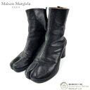 【2000円OFFクーポンでお得!】メゾン マルジェラ (Maison Margiela) Tabi タビ 足袋 ショートブーツ ヴィンテージレザー S58WU...
