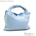 【クーポン利用で値引き!】ボッテガ ヴェネタ (BOTTEGA VENETA) ミニ ホップ イントレチャート ショルダー バッグ 777586 アイス【中古】