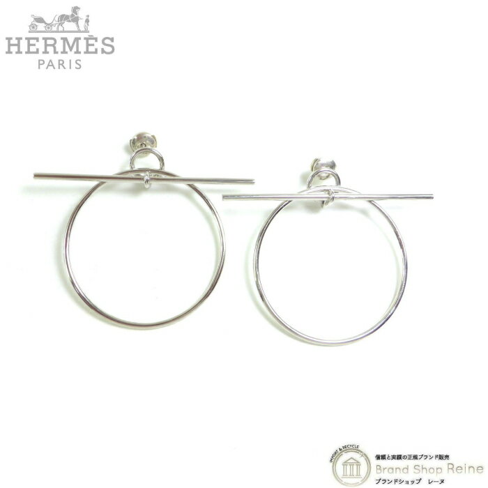 【2000円OFFクーポンでお得！】エルメス （HERMES） ループ MM ピアス Ag925 ループイアリング ミディアム H114504B シルバー【美品】 中古のサムネイル