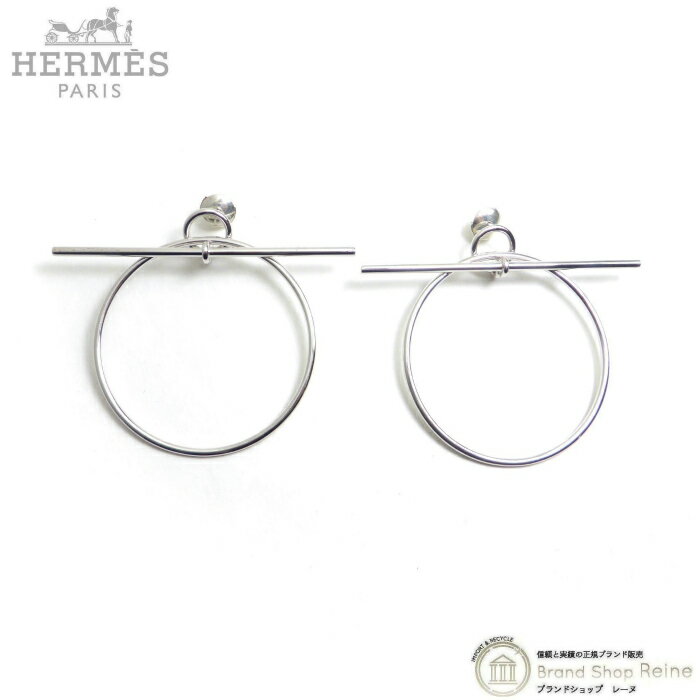 【クーポン利用で値引き！】エルメス （HERMES） ループ MM ピアス Ag925 ループイアリング ミディアム H114504B シルバー【新品同様】 中古のサムネイル