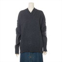 【SALE+更に2000円OFFクーポンでお得!】ジルサンダー (JIL SANDER) Vネック ウール ニット サイズ34 グレー 長袖 JSPI754070 ウェア【新品同様】 中古