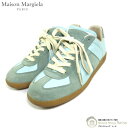 メゾン マルジェラ (Maison Margiela) レプリカ ジャーマントレーナー スニーカー シューズ S58WS0109 ブルー系 #36【中古】