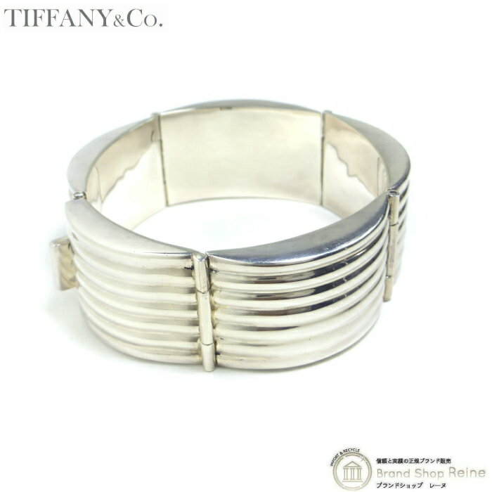 ティファニー （TIFFANY＆CO.） 5パネル グルーヴド バンド ブレスレット バングル シルバー 925 ヴィ..