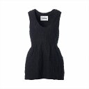 ジルサンダー (JIL SANDER) タンクトップ ノースリーブ バルーン トップス J02NC0202 サイズ34 ブラック ウェア【新品同様】 中古