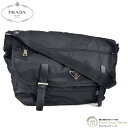 【2000円OFFクーポンでお得!】プラダ (PRADA) ナイロン テスート メッセンジャー 斜め掛け ショルダー バッグ BT0696 ブラック メンズ【中...