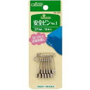 ●取寄品●クロバー安全ピン 長さ27mm/14個入×5パックセット