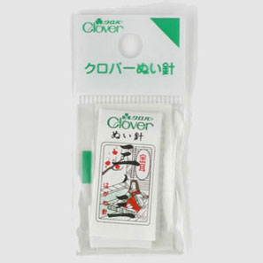 クロバーぬい針 金耳針三ノ三（麻ウール木綿などの普通生地用）高級手芸縫い針太さ0.71mm×長さ39.4mm ガス針25本入