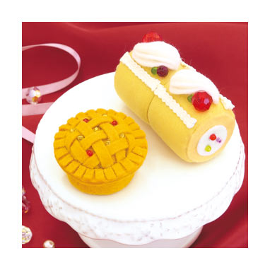取寄品 パッチワークキット フルーツロールとアップルパイ/オリムパス ゆうパケットOK
