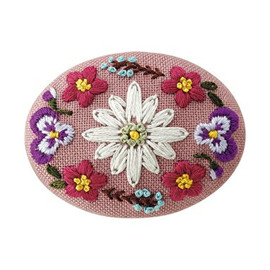●取寄品●ししゅうキット（エーデルワイス）初心者から始められるフランス刺しゅうブローチキット一式セットのサムネイル