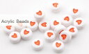 お取り寄せ【ビーズ】(ハート)アクリルビーズ♪プラスチック製ビーズBeadsプラビーズ◆業務パック◆ハンドメイドネックレスブレスレットパーツ(総数5000個入)セット/サイズ7mm