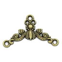 アクセサリーパーツ2個コネクターパーツ(アンティークブロンズカラー)金具ハンドメイド26mm×15mm