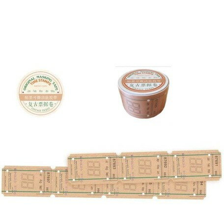 ●取寄品●ヴィンテージチケット Time Stamp 1個／1枚づつめくって使えるラベルステッカー